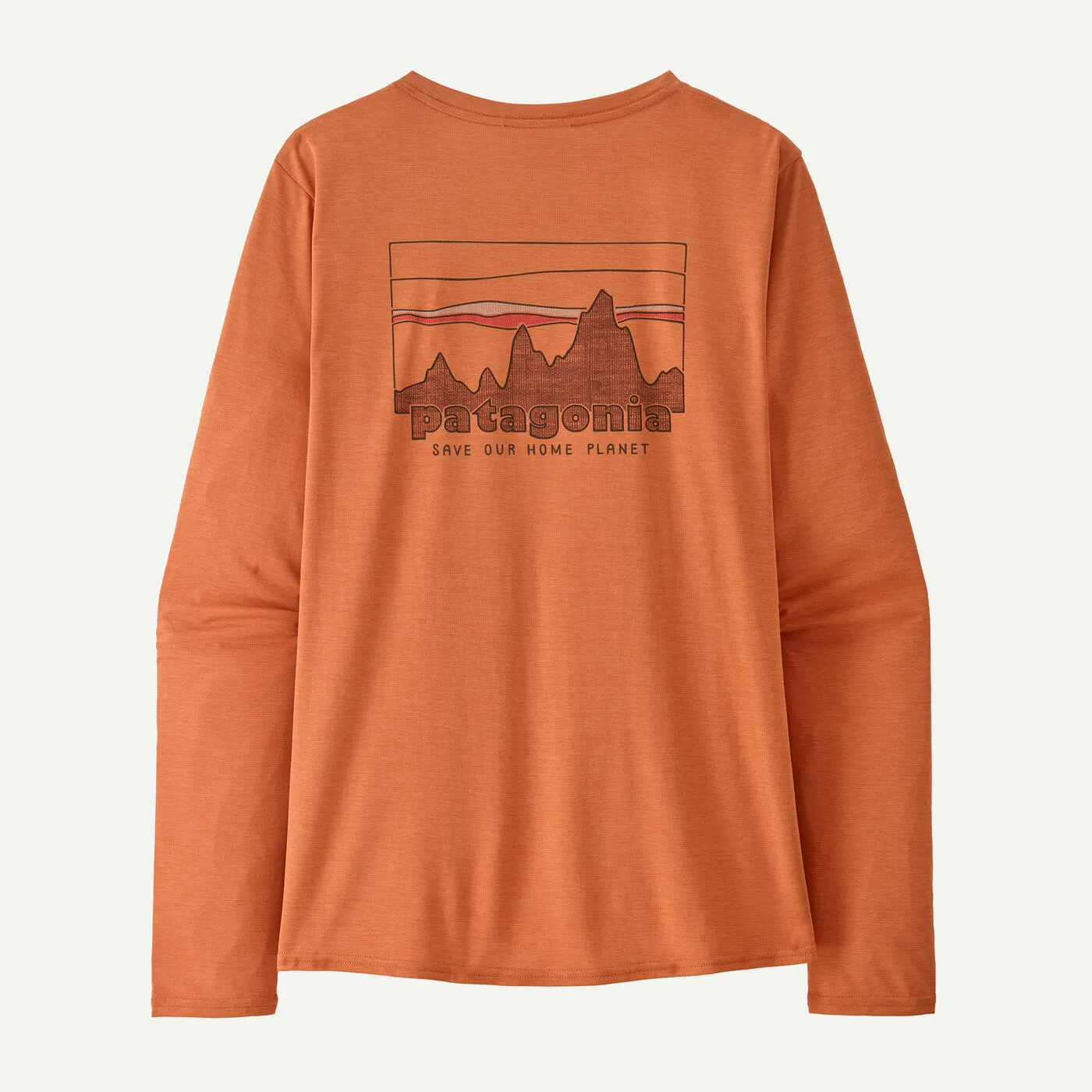 Patagonia Long-Sleeved Capilene® Cool Daily Graphic Shirt '73 Skyline: Rock Melon X-Dye
