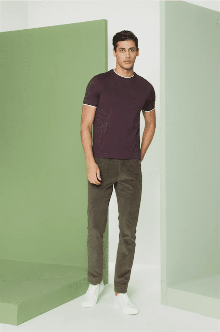 Perona   I   Mens-Thirts & Polos -Thirt-Casey-Pma-Fv21-1010-Wine  AS7539