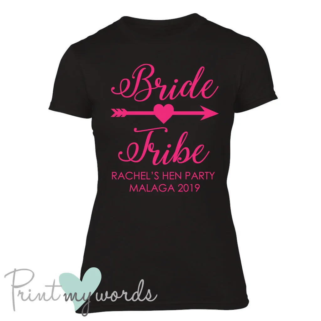 Personalised Bride Tribe Hen Party T-Shirt