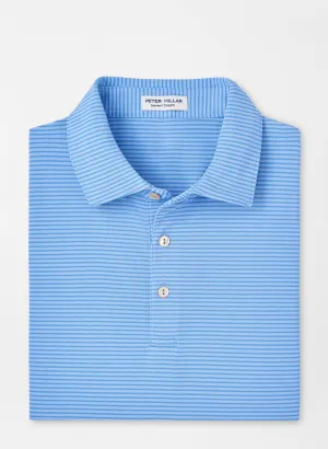 Peter Millar Mens Classic Fit Grace Performance Mesh Polo - COTTAGE BLUE