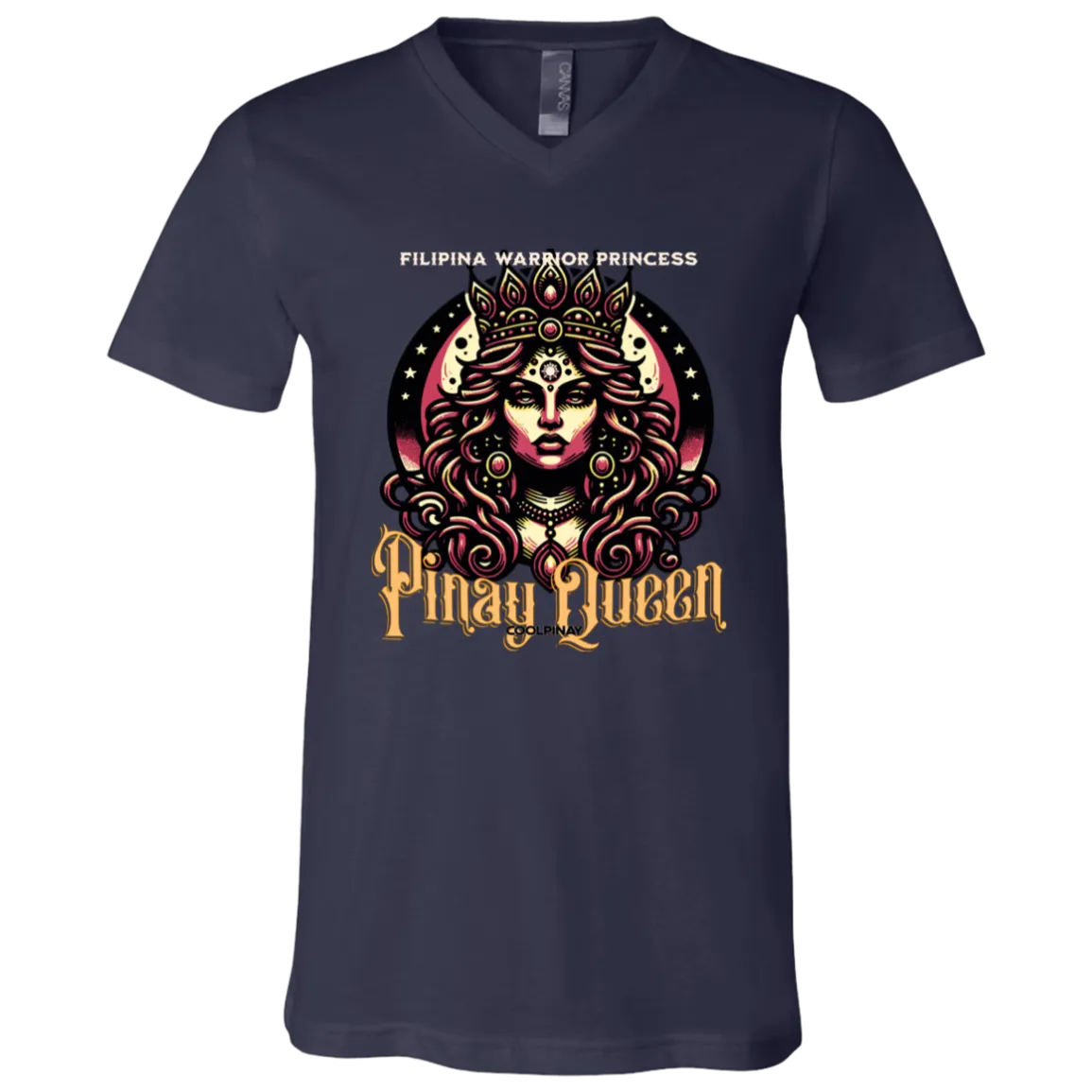 Pinay Queen Unisex Jersey V-Neck T-Shirt