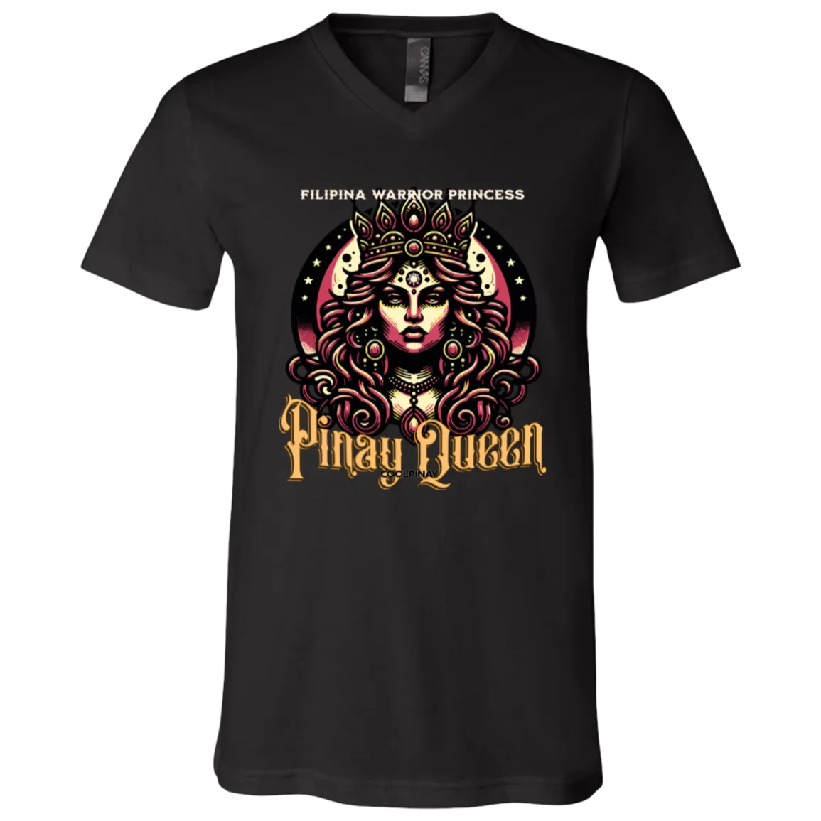 Pinay Queen Unisex Jersey V-Neck T-Shirt