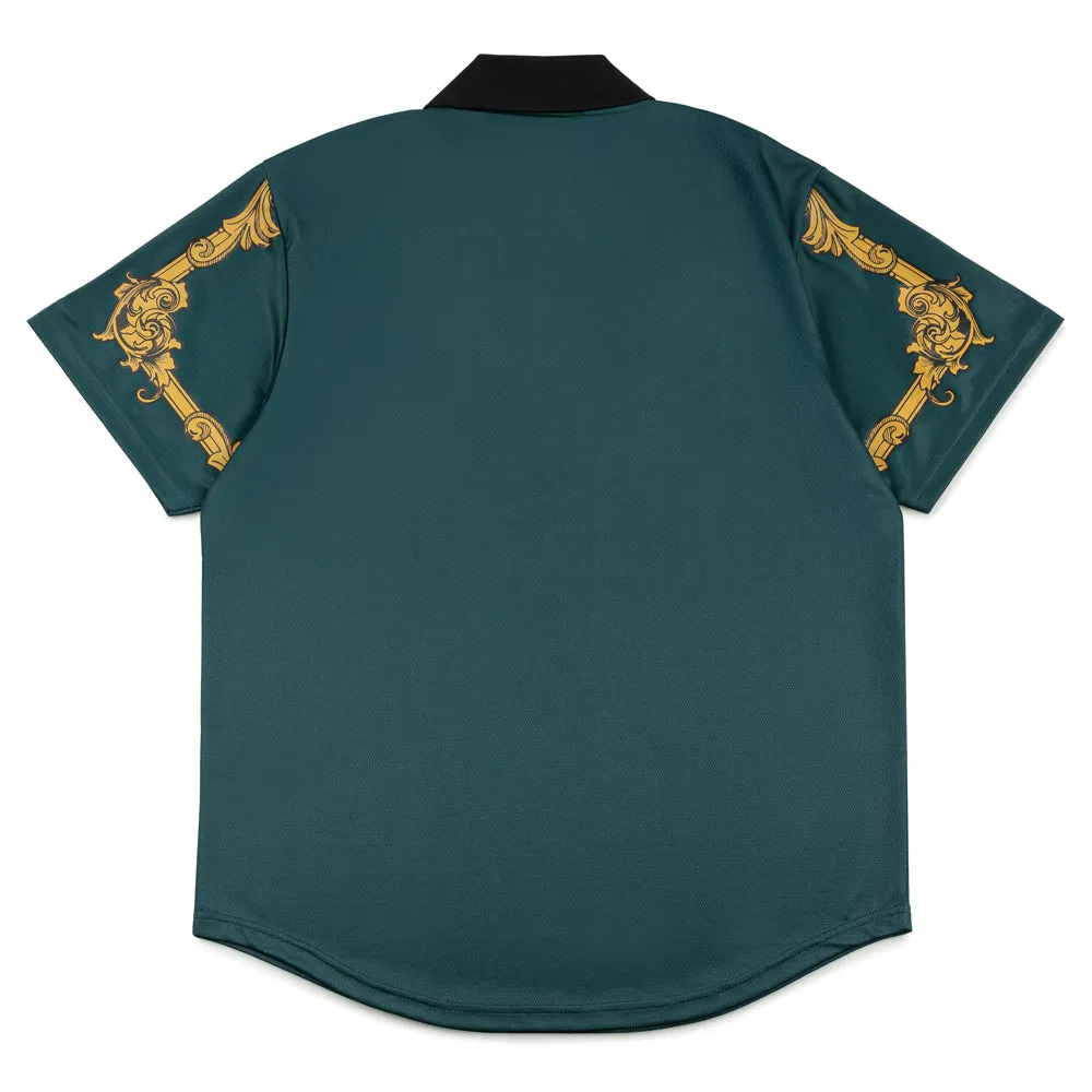 Pleasures x IUTER Carlo Soccer Jersey Tee | Dark Green