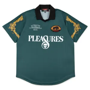 Pleasures x IUTER Carlo Soccer Jersey Tee | Dark Green