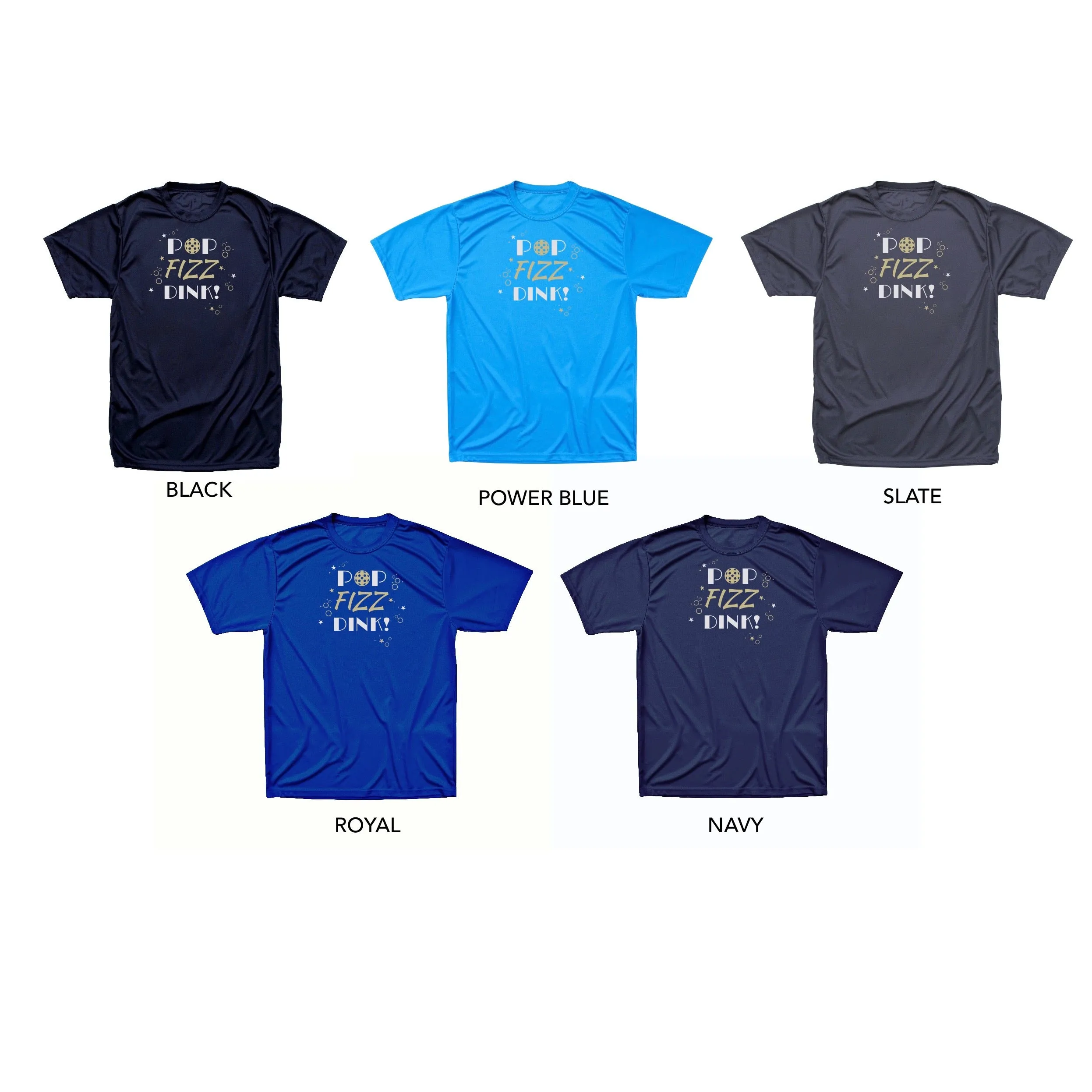 POP Fizz Dink! Pickleball New Year T-Shirt - Men's Performance T-shirt