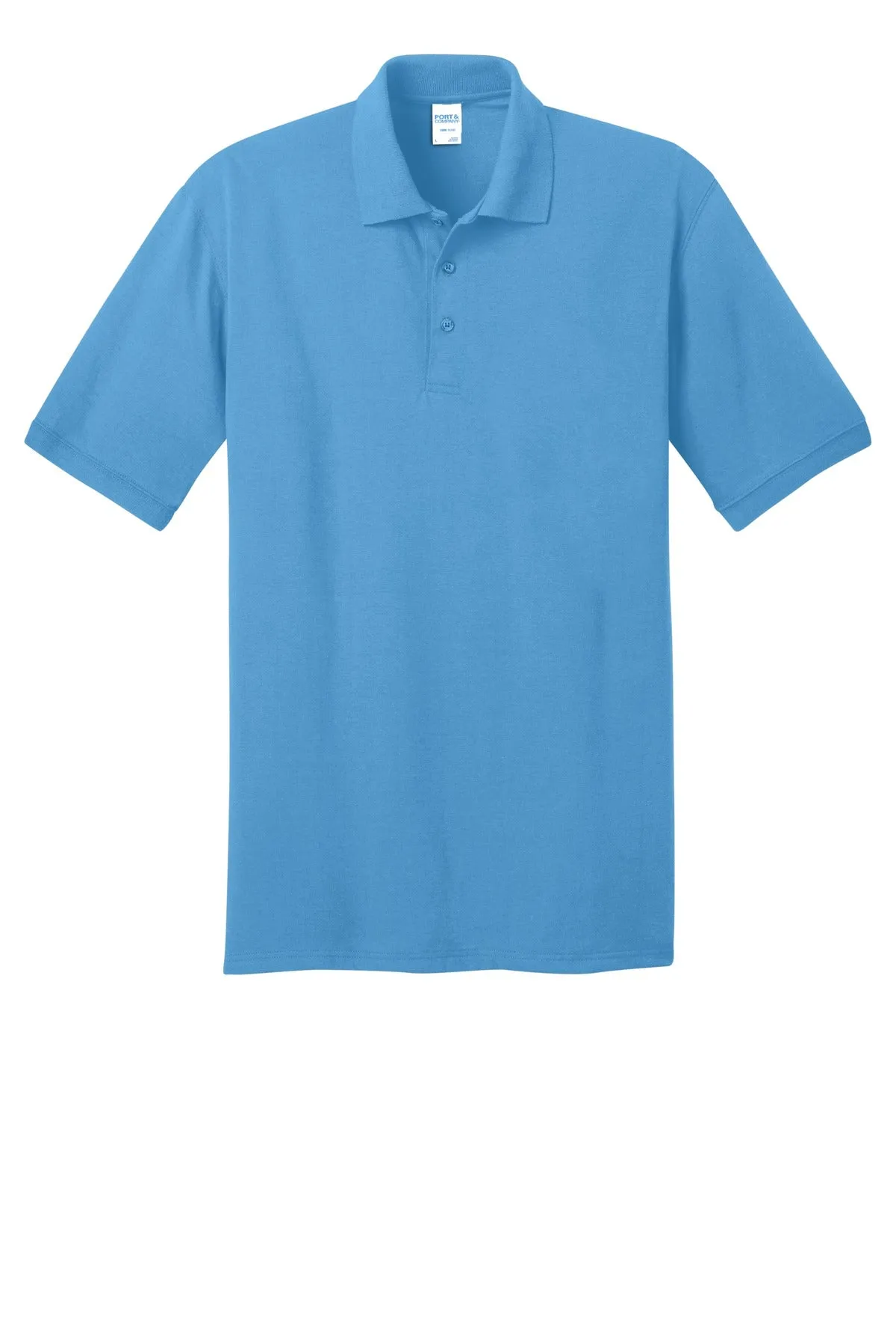 Port & Company Tall Core Blend Jersey Knit Polo. KP55T Aquatic Blue Tall