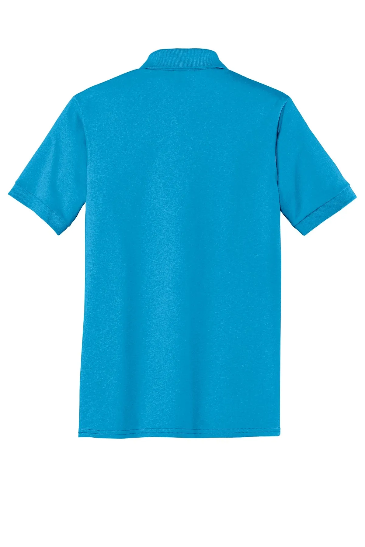 Port & Company Tall Core Blend Jersey Knit Polo. KP55T Aquatic Blue Tall