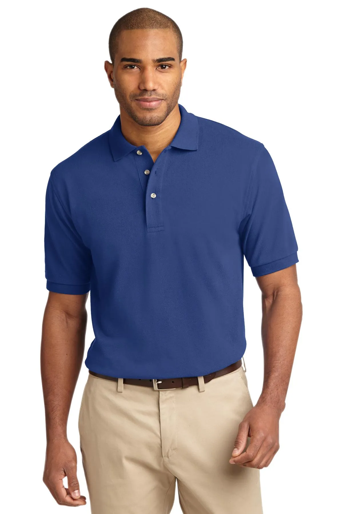 Port Authority Heavyweight Cotton Pique Polo.  K420 Royal
