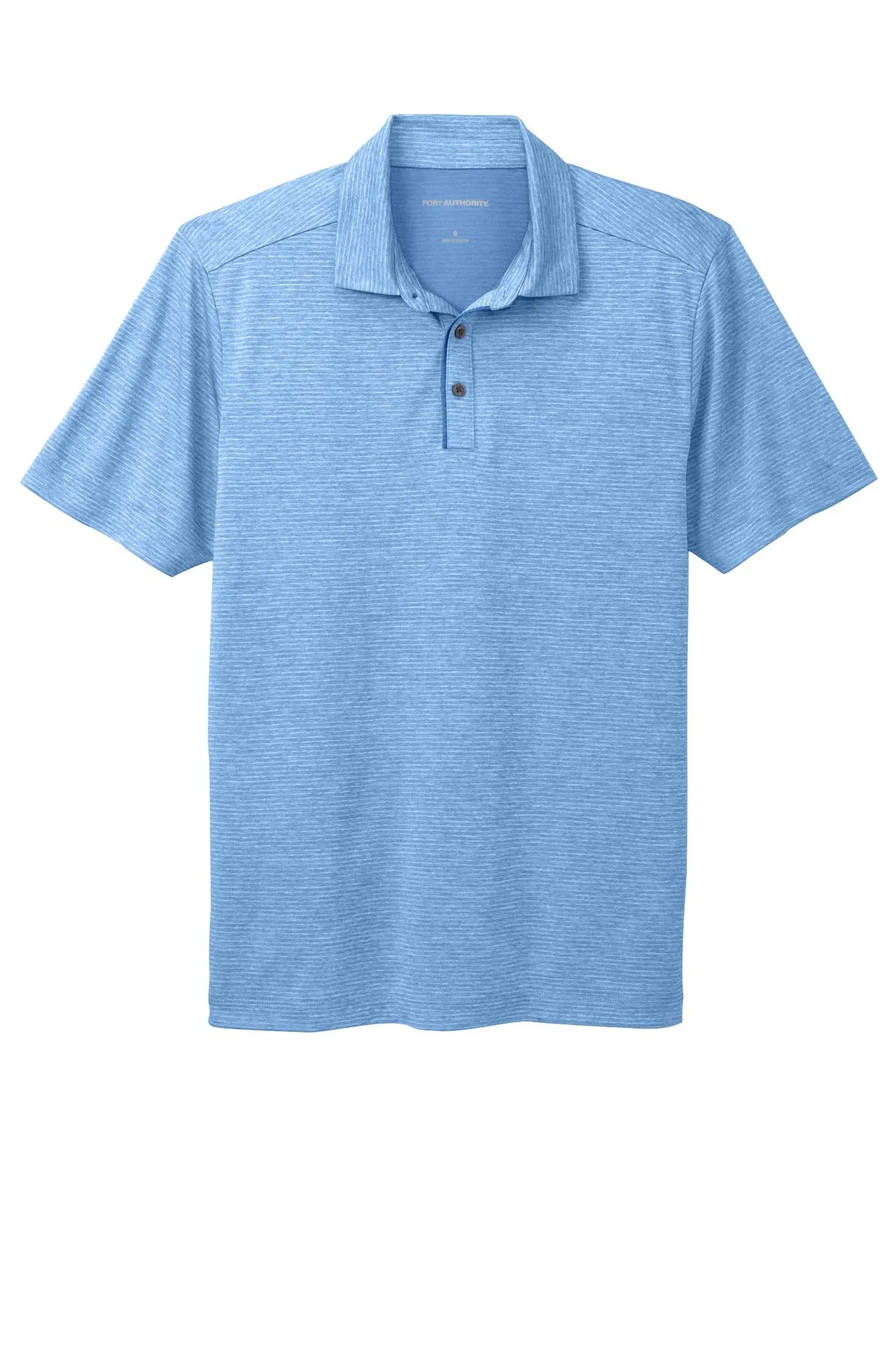 Port Authority  Shadow Stripe Polo. K585 Carolina Blue