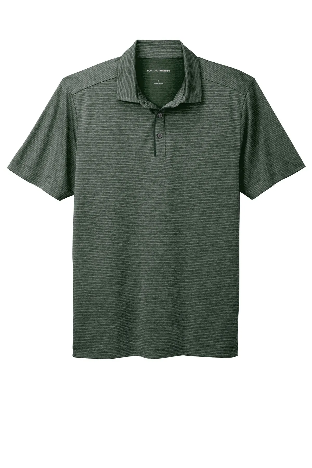 Port Authority  Shadow Stripe Polo. K585 Deep Forest Green