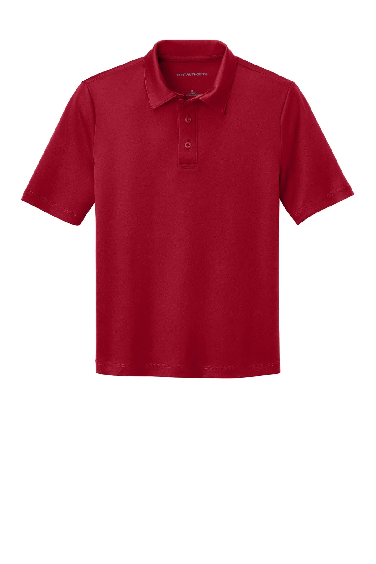 Port Authority Youth Silk Touch Performance Polo. Y540 Red