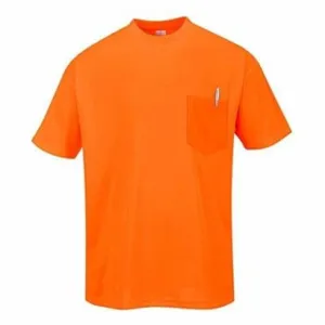 Portwest Short Sleeve Pocket Tee Shirt enhanced visibility - S578