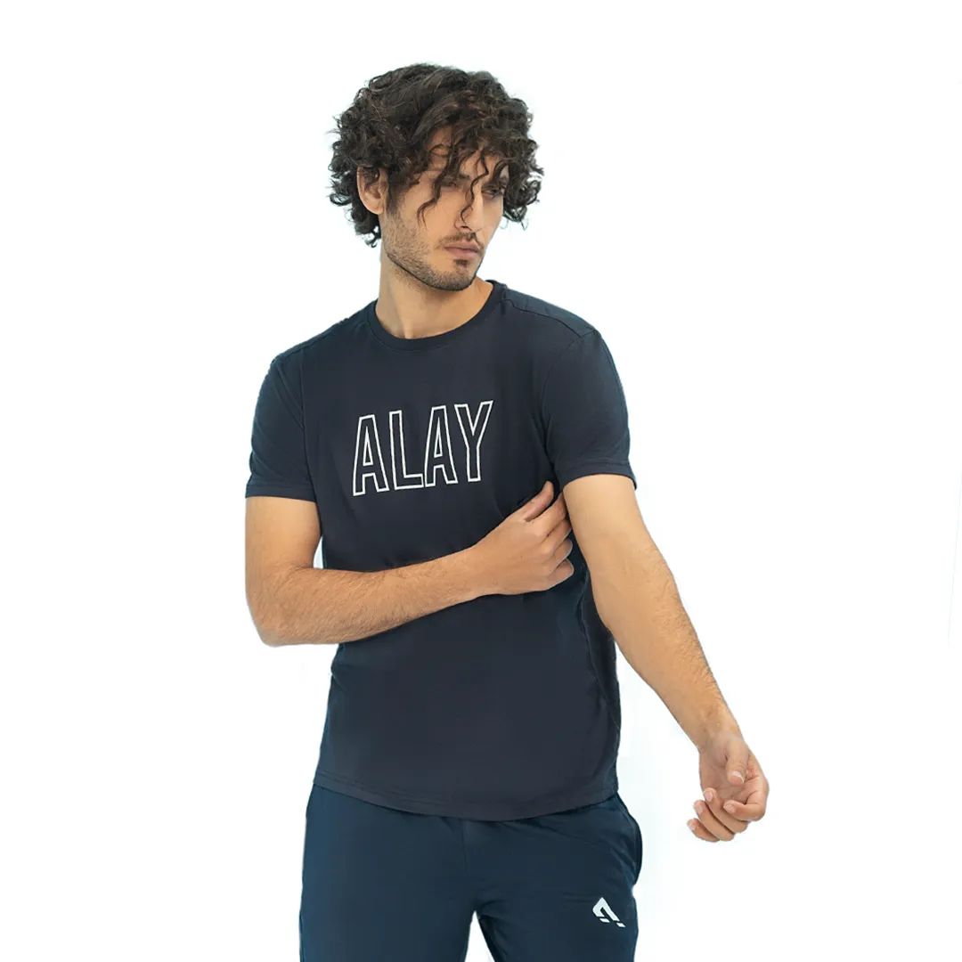 Premium Cotton Tees (Navy)- MTNTXT