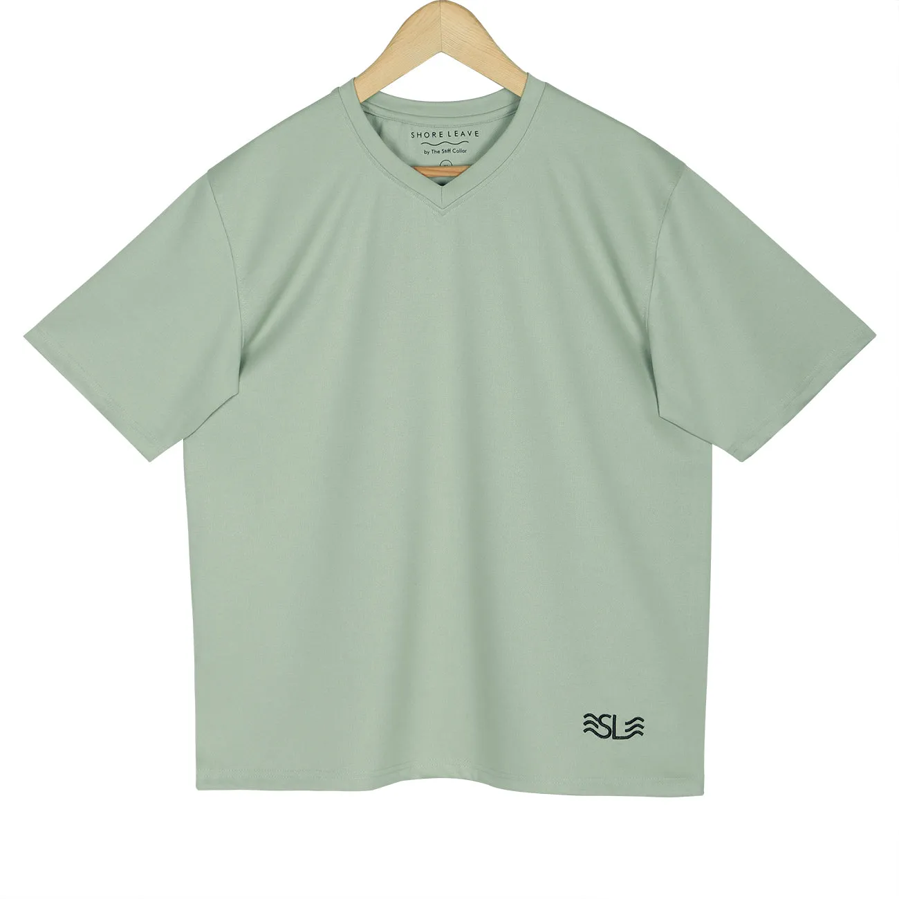 Premium Imported V Neck T-shirt Combo Pack Of 3  (White, Pista Green, Black)