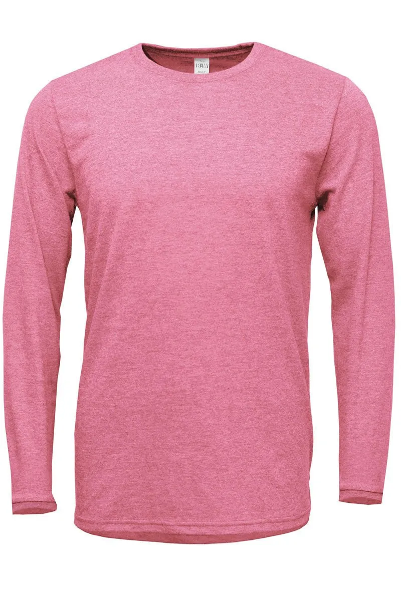 Preppy Blossom Reindeer Adult Soft-Tek Blend Long Sleeve Tee