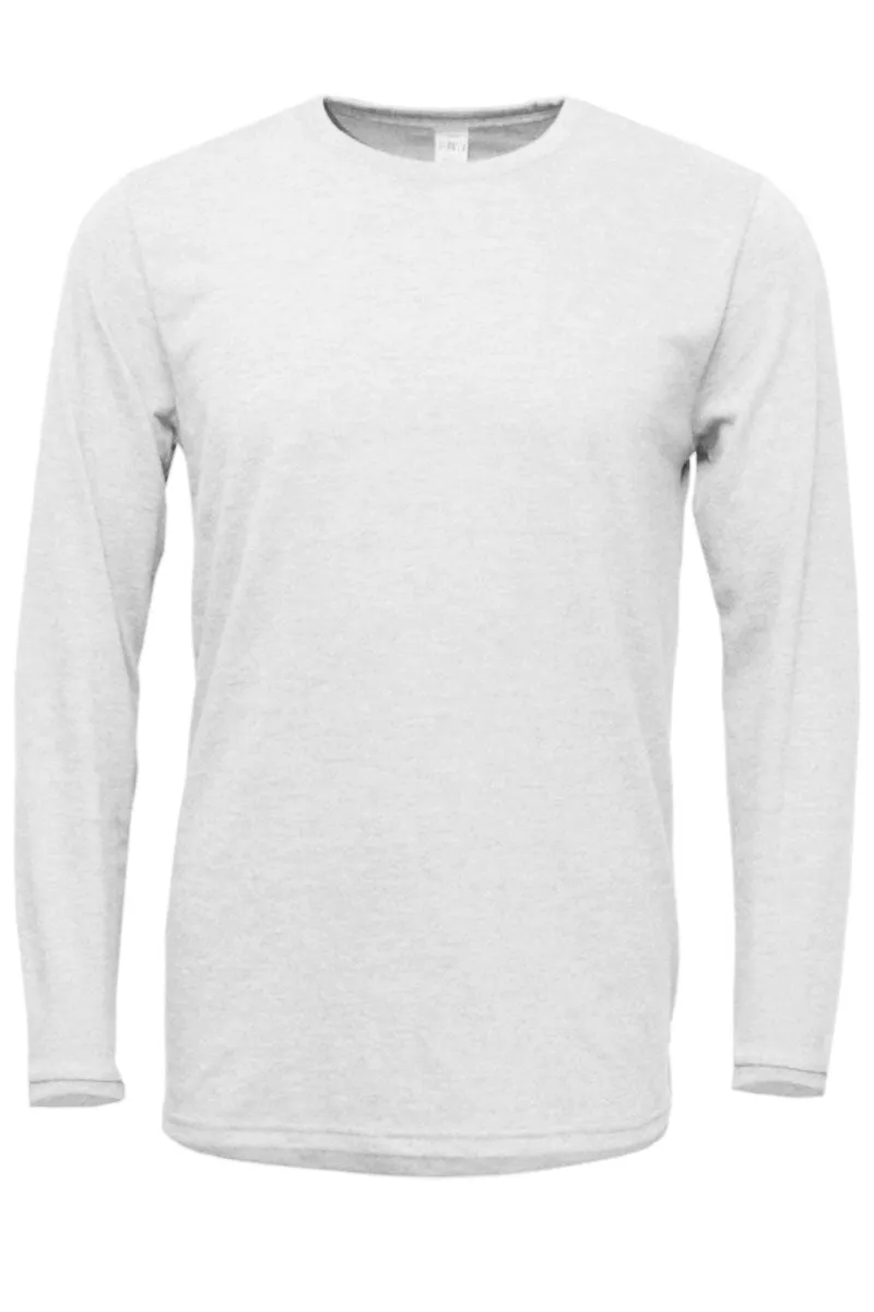 Preppy Blossom Reindeer Adult Soft-Tek Blend Long Sleeve Tee