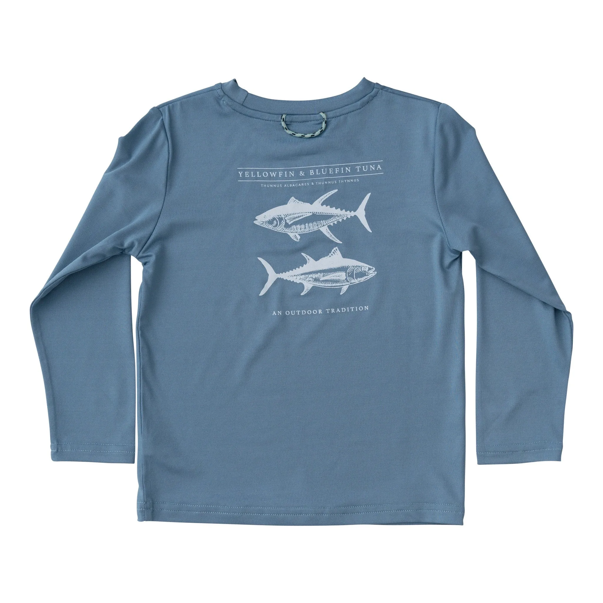 Pro Performance Long Sleeve Fishing Tee with Twin Tuna Art