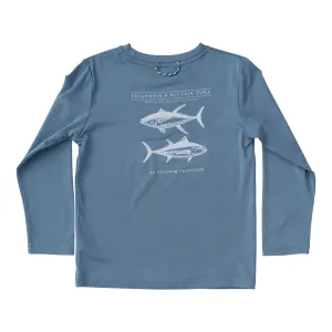 Pro Performance Long Sleeve Fishing Tee with Twin Tuna Art