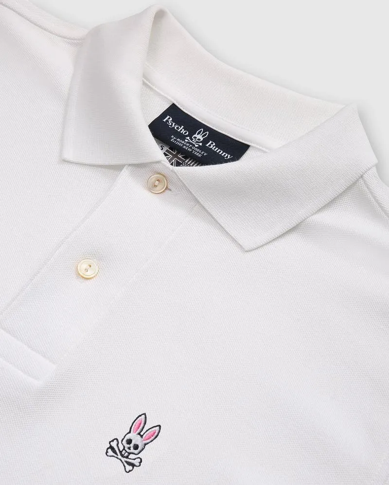 Psycho Bunny Men's Classic Polo - White