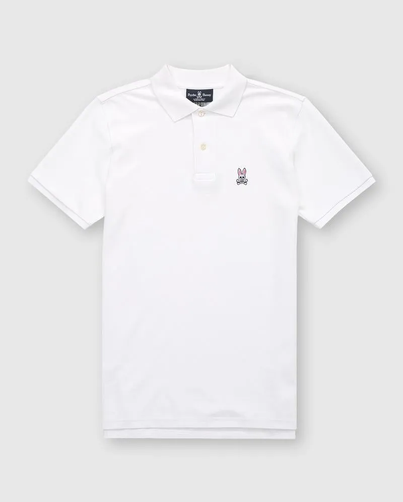 Psycho Bunny Men's Classic Polo - White