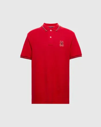 Psycho Bunny Men's Pierce Polo - Brilliant Red 2