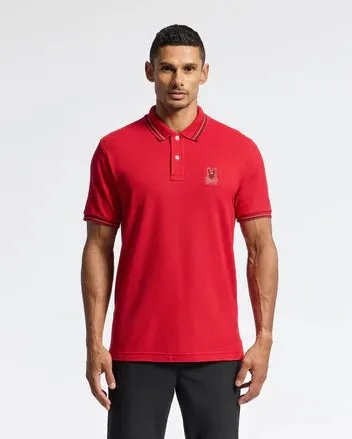 Psycho Bunny Men's Pierce Polo - Brilliant Red 2