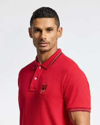 Psycho Bunny Men's Pierce Polo - Brilliant Red 2