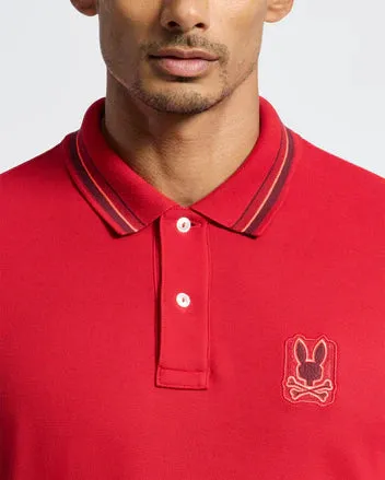 Psycho Bunny Men's Pierce Polo - Brilliant Red 2