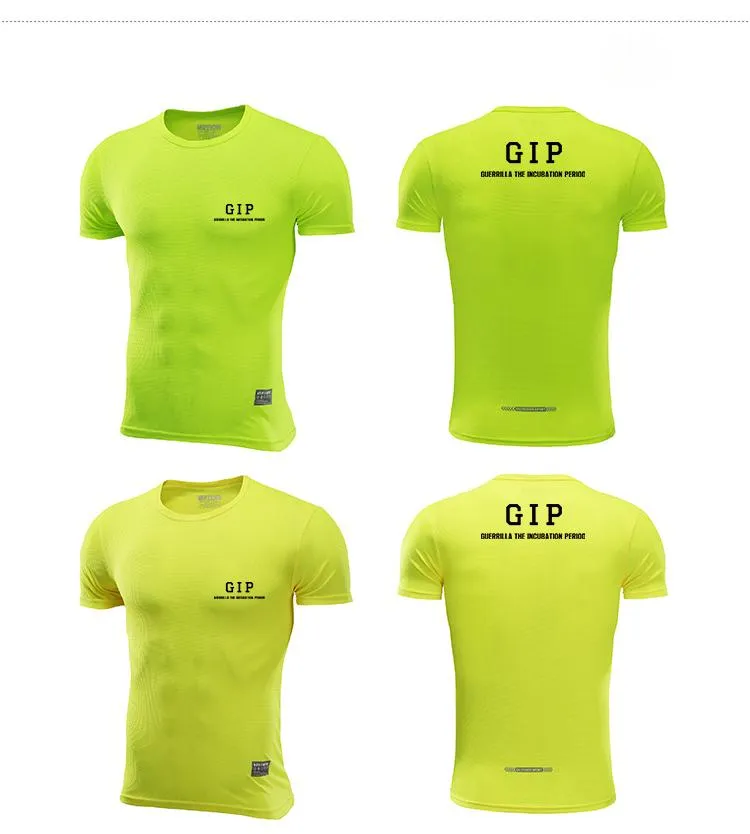 Quick Dry Round Neck T-Shirt with Reflective Strip