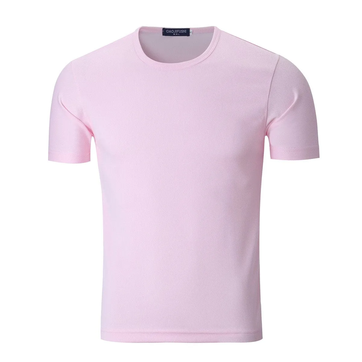 Quick-Dry Short-Sleeved Shirt With Round Neck