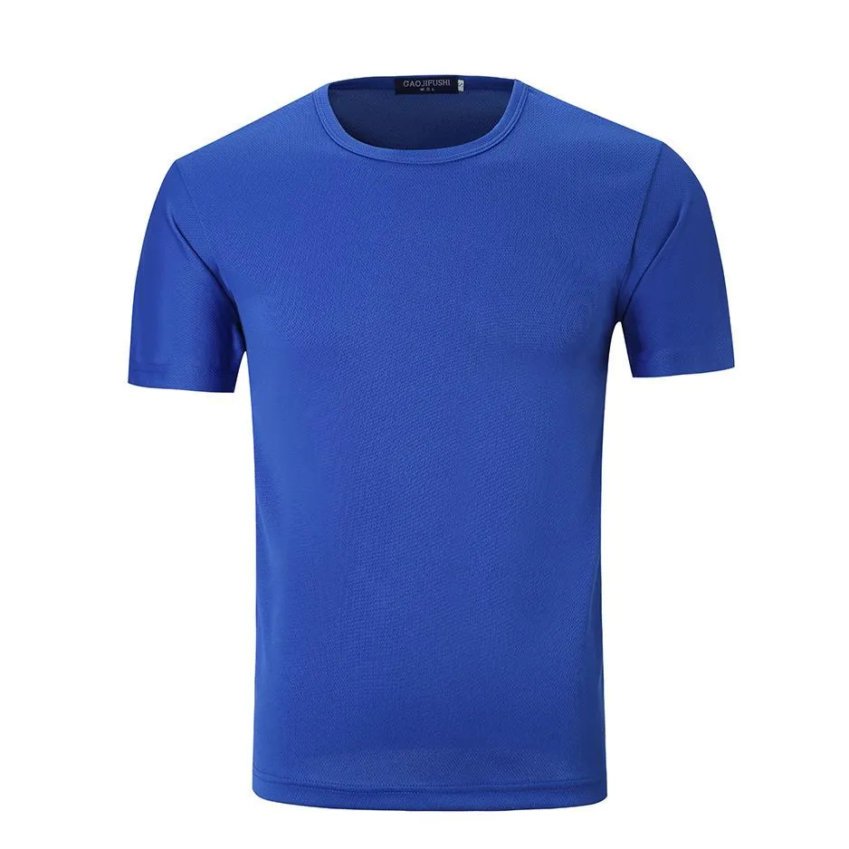 Quick-Dry Short-Sleeved Shirt With Round Neck