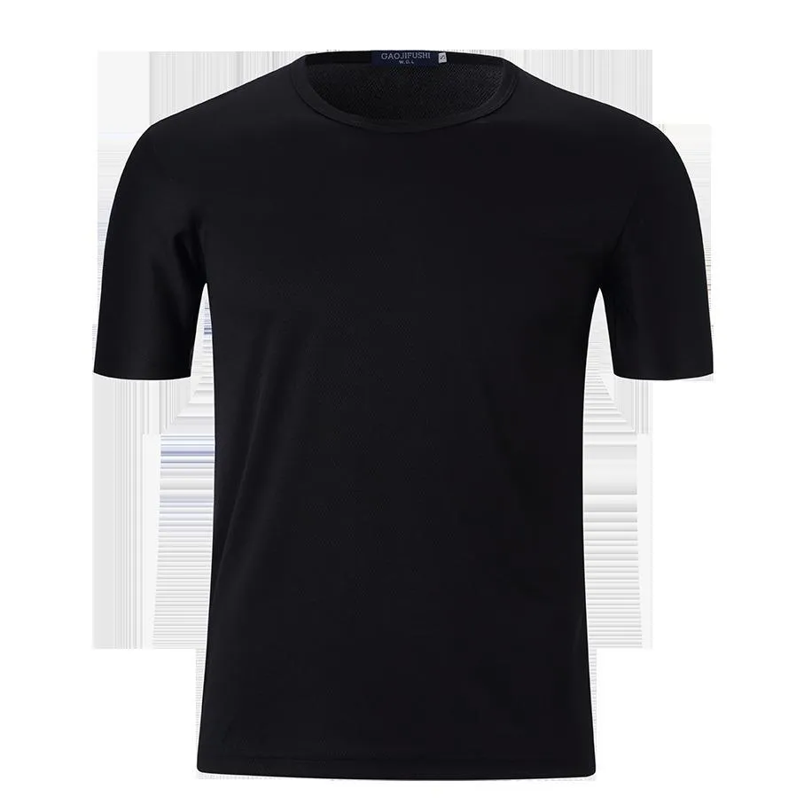 Quick-Dry Short-Sleeved Shirt With Round Neck