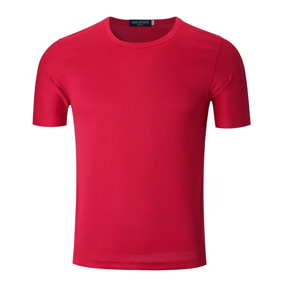Quick-Dry Short-Sleeved Shirt With Round Neck