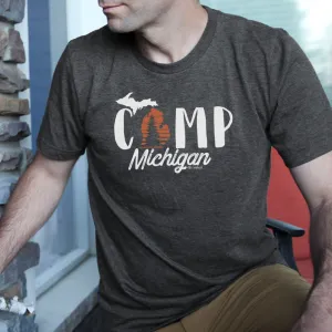 "Camp Michigan" Men's Crew T-Shirt CLEARANCE