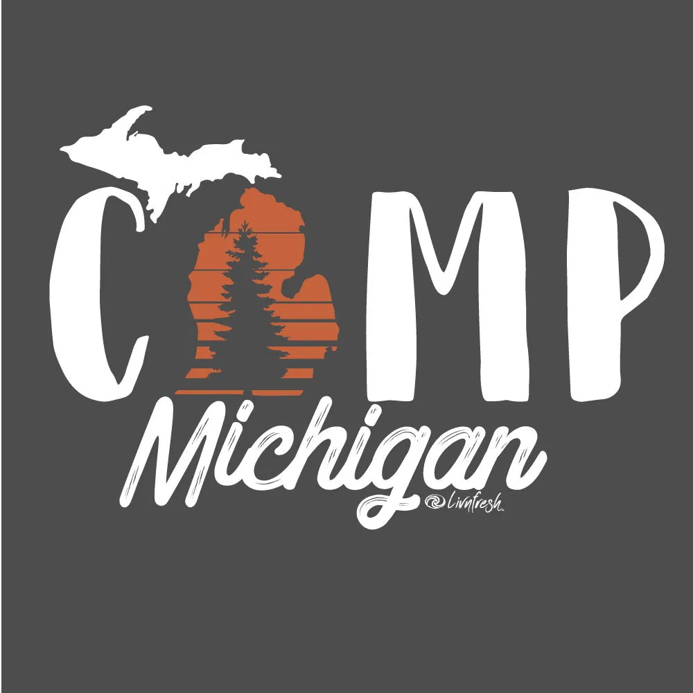 "Camp Michigan" Men's Crew T-Shirt CLEARANCE