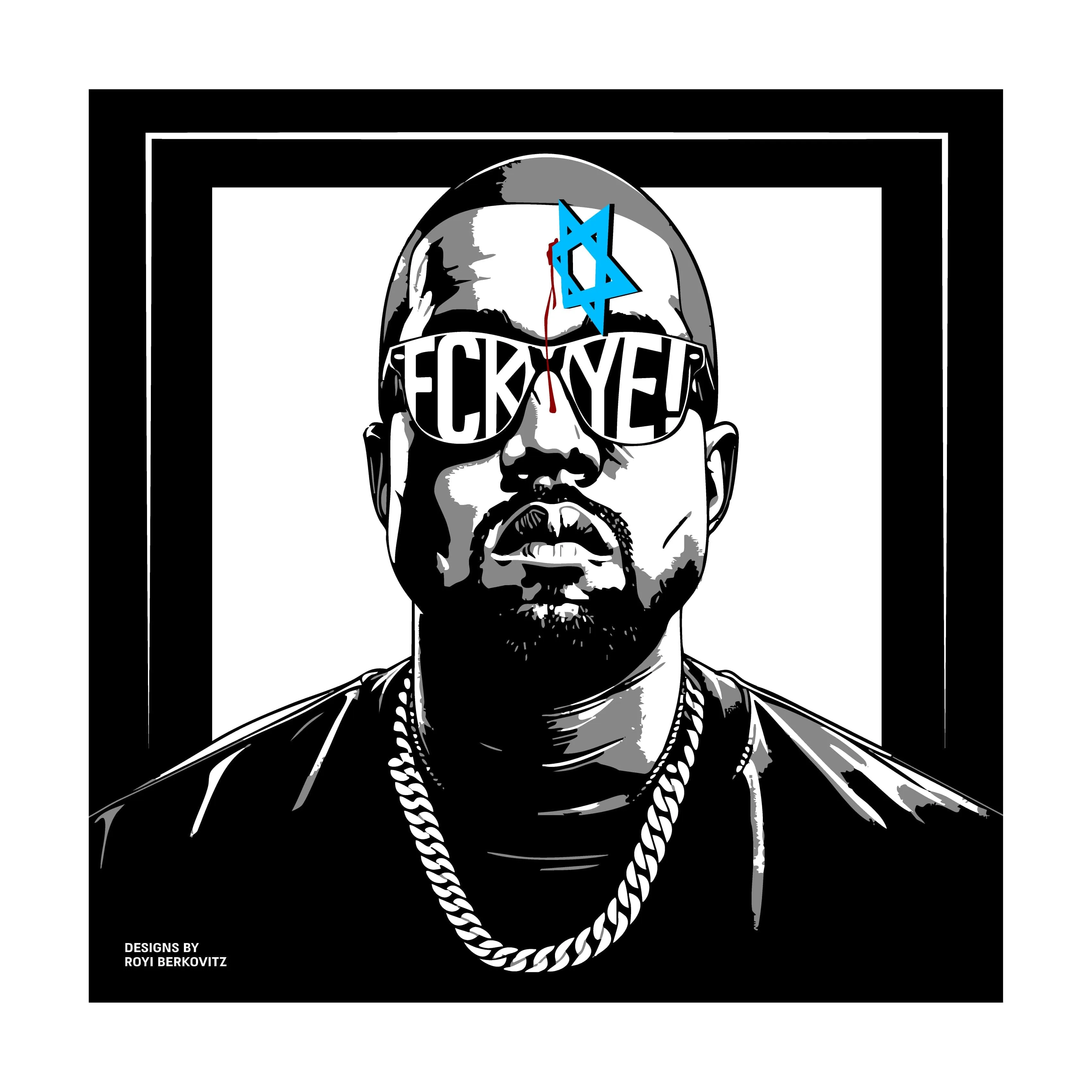 "FCK YE!" White T-shirt for Men