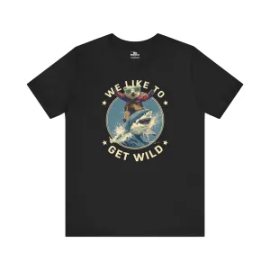 "Get Wild" Black T-shirt for Men