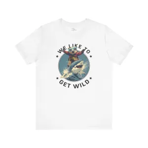 "Get Wild" White T-shirt for Men