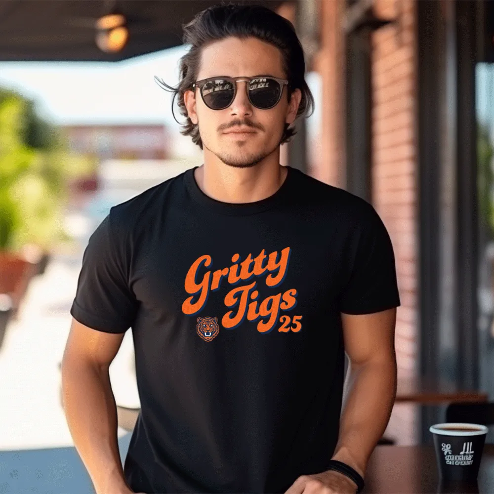 "Gritty Tigs" Men's Crew T-Shirt