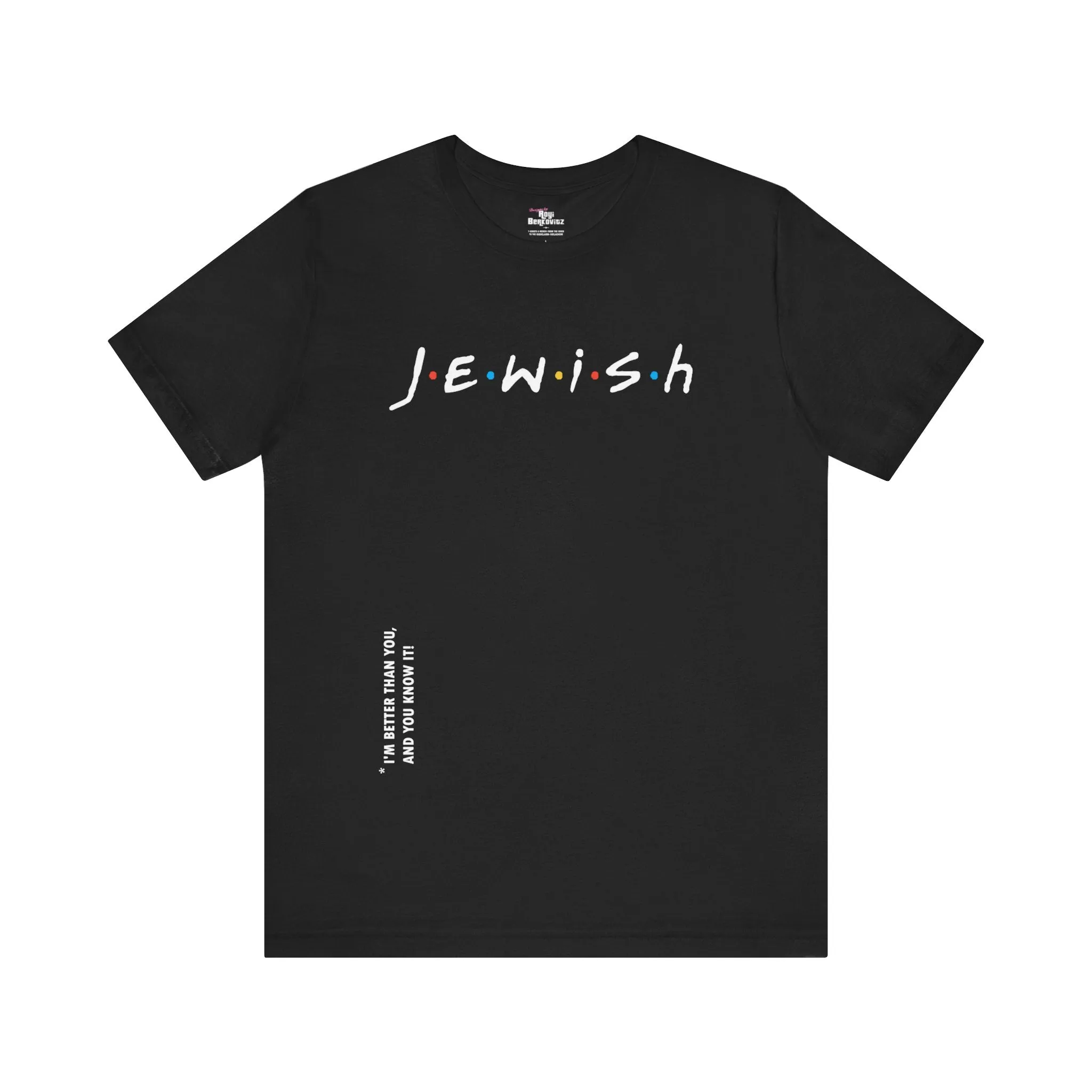 "Jewish" Black T-shirt for Men