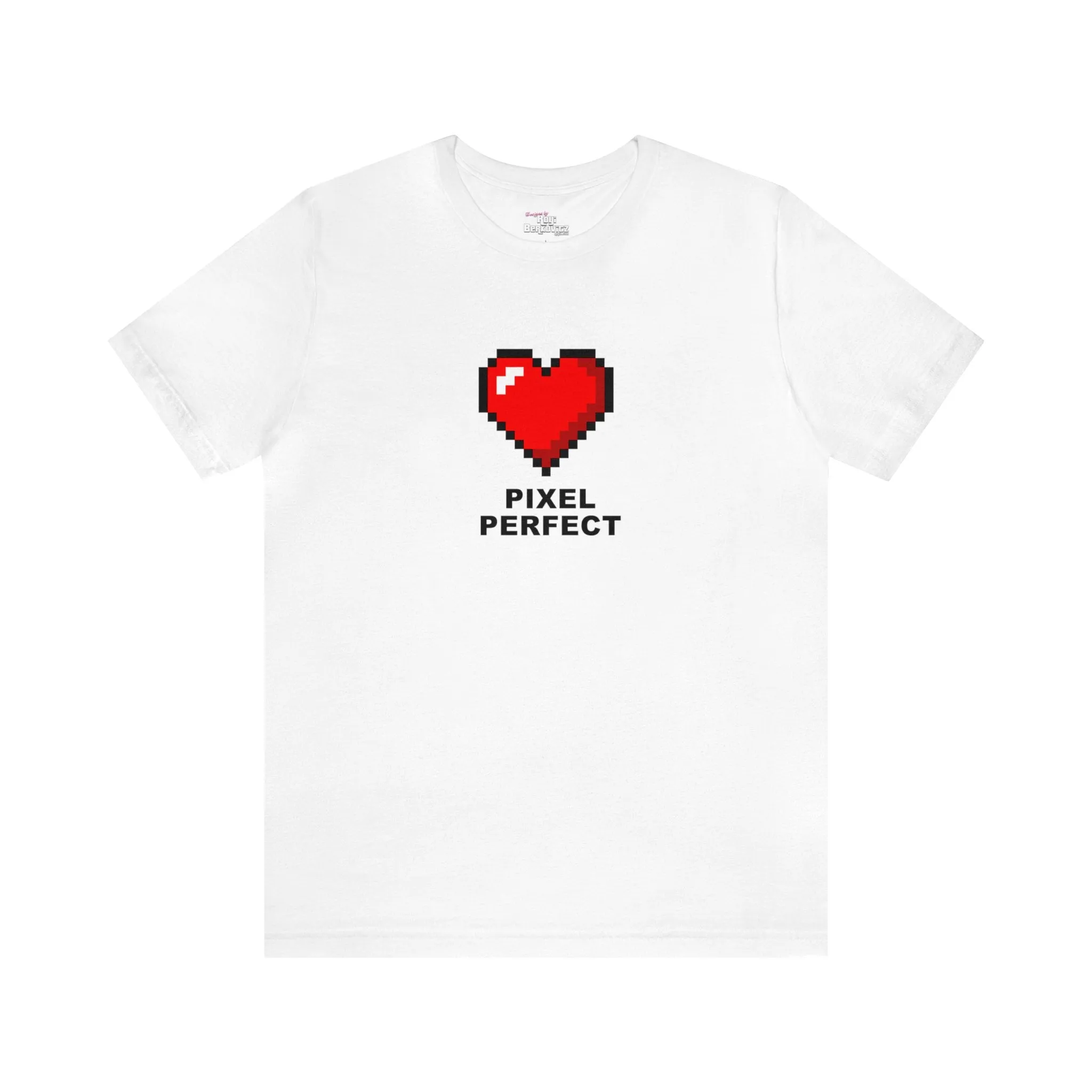 "Pixel Perfect" White T-shirt for Men | Art by Noa Bar Lev