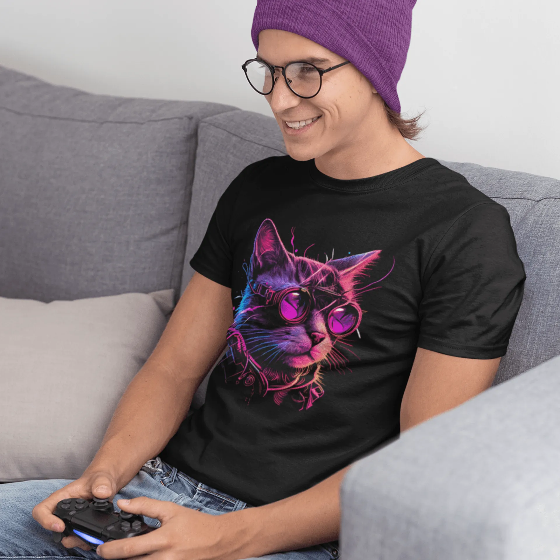 "Punky Cat" T-shirt for Men