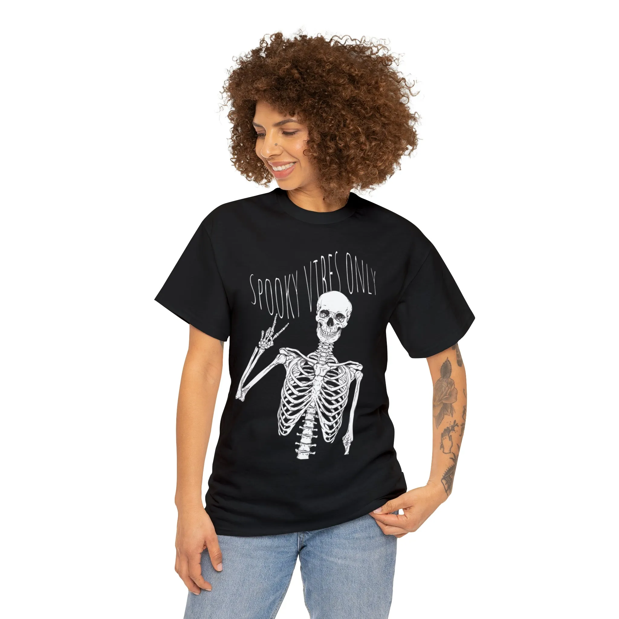 "Spooky Vibes Only" Cotton Tee