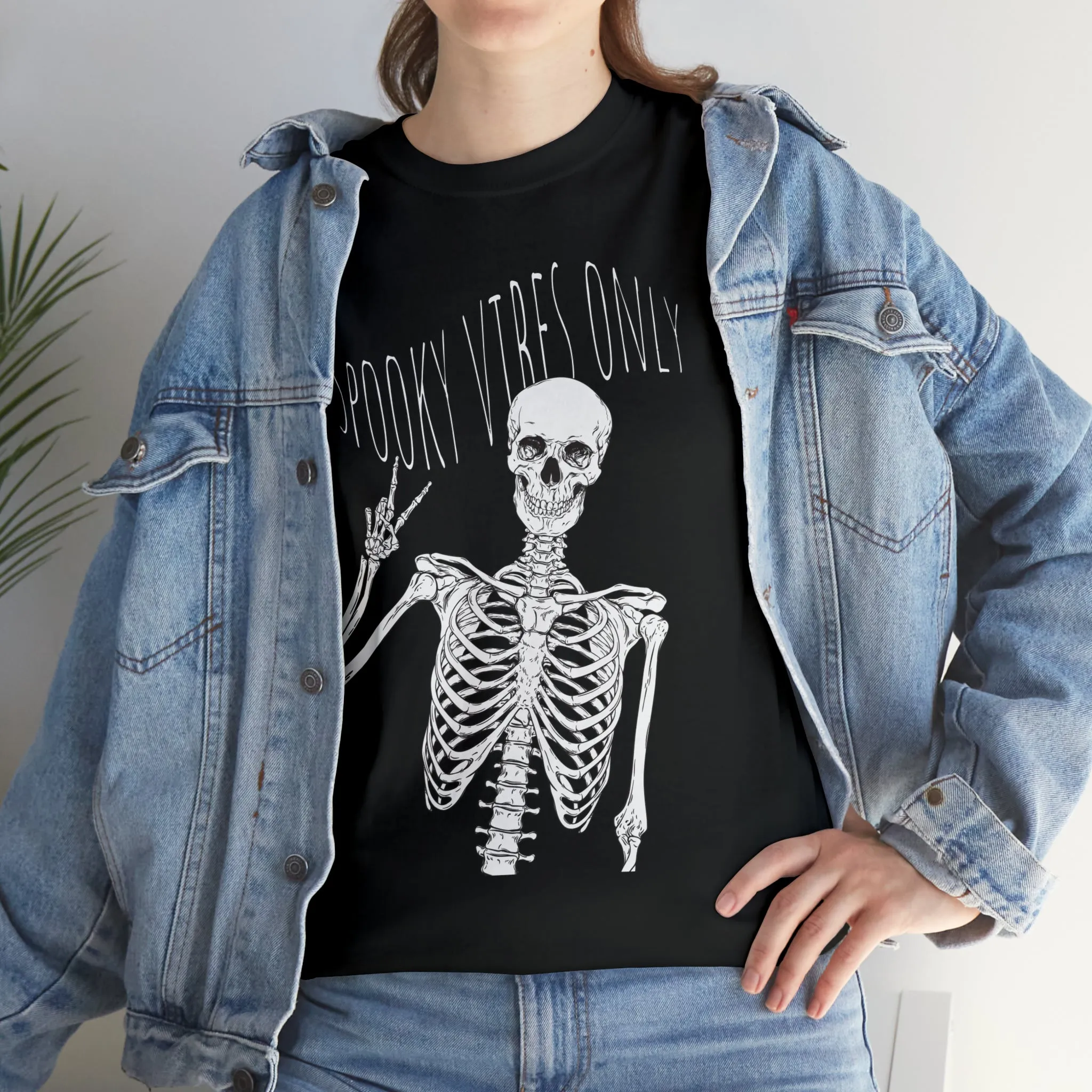 "Spooky Vibes Only" Cotton Tee