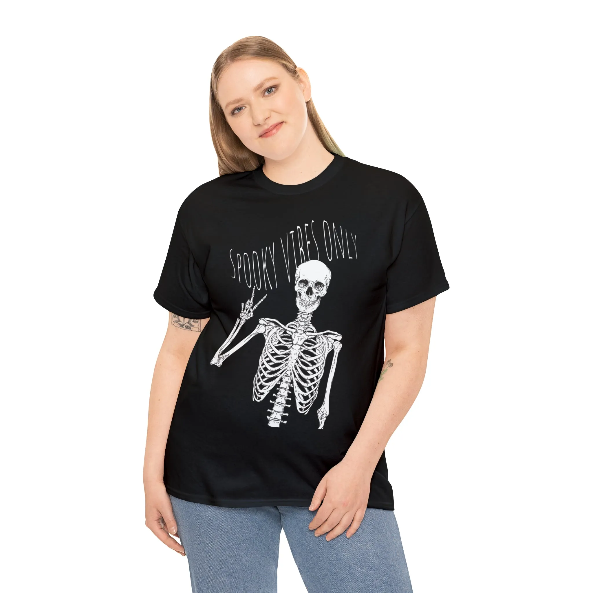"Spooky Vibes Only" Cotton Tee