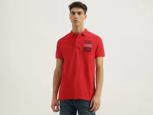 Regular Fit Polo Neck Solid Tshirt