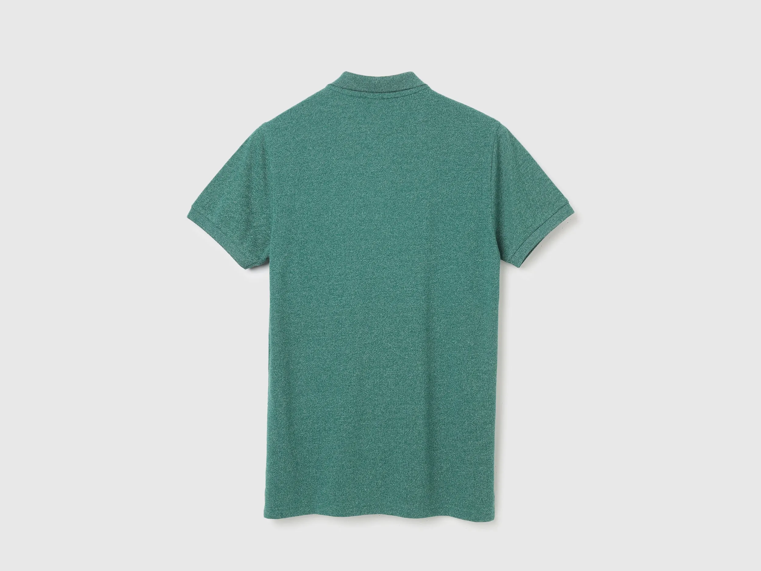 Regular Fit Polo Neck Textured Tshirt