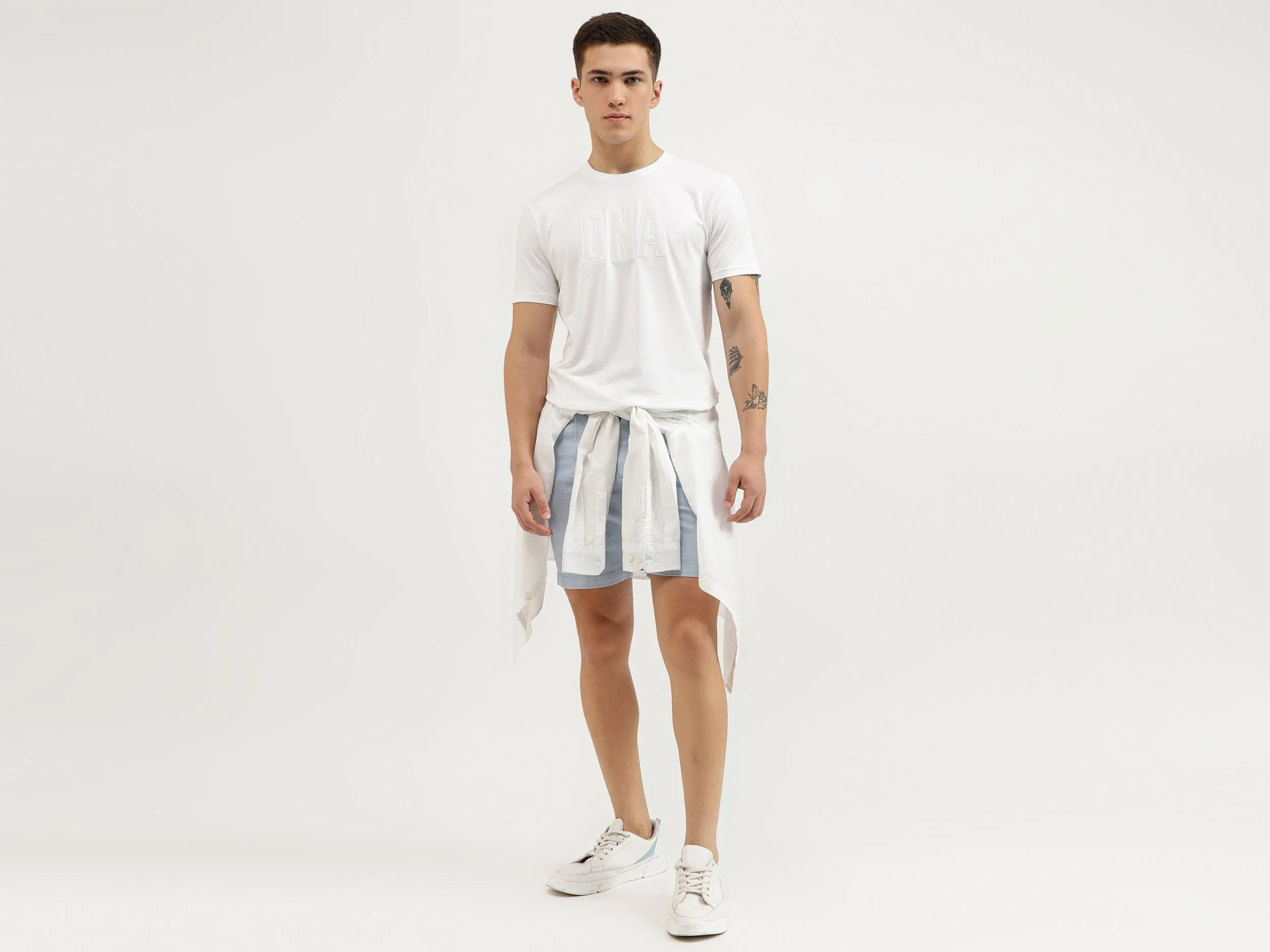 Regular Fit Round Neck Solid T-Shirt
