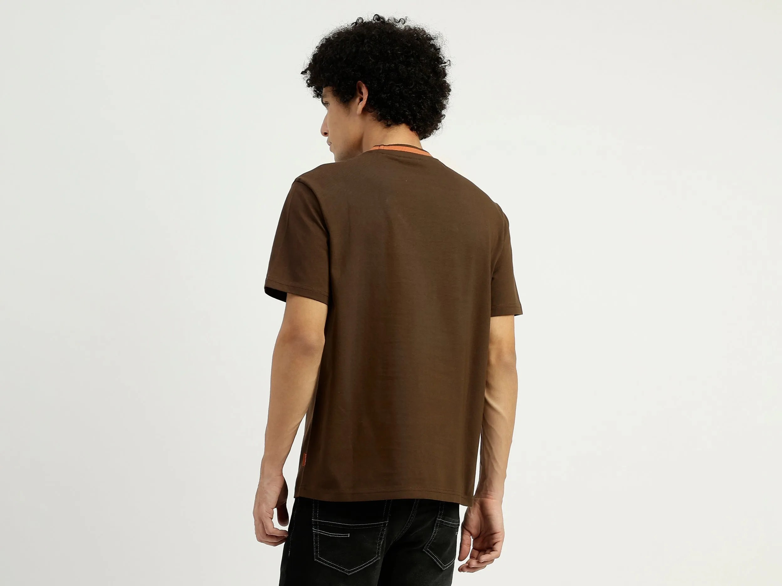 Relaxed Fit Crew Neck Printed T-Shirt