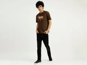 Relaxed Fit Crew Neck Printed T-Shirt